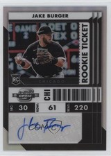 2022 Chronicles Contenders Rookie Ticket Optic Holo Prizm Jake Burger Auto v9t