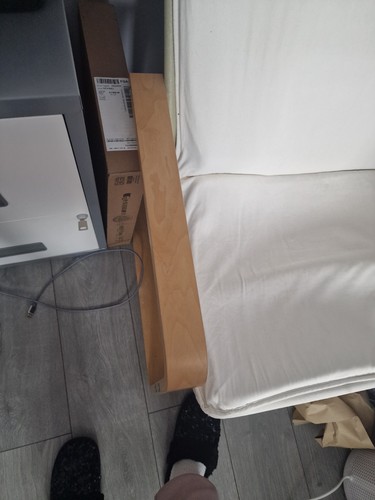 IKEA Poang Rocking Chair Natural Wood Birch Finish With Cream Cushion - Picture 3 of 5