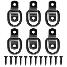 6 Pack D Rings Tie Down Anchors Heavy Duty Tie Down Hooks For Truck Bed Cargo