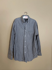 Croft  Barrow Striped Classic Fit Easy Care Button Up Shirt Mens Size 15 32/33