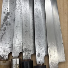 HaavyDamaged knives set Lot of  Japanese Chef's Kitchen Knives From Japan ST557F