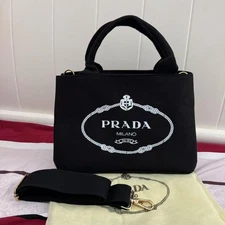 PRADA Black Shoulder Bag From Japan Prada