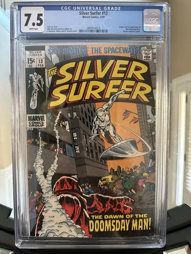 The Silver Surfer #13 CGC Graded 7.5 Marvel Comic 1970 Stan Lee John Buschema