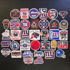 Football Vinyl Decal Stickers NY Sports Pride Helmet Gloves New York Giants