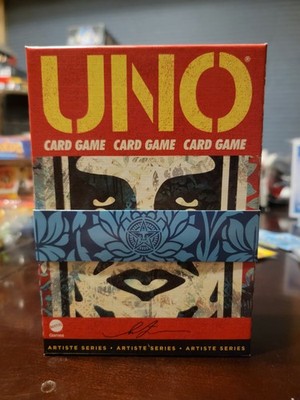 Mattel Creations UNO Artist Shepard Fairey Card Game OBEY UNO CARDS - SOLD OUT