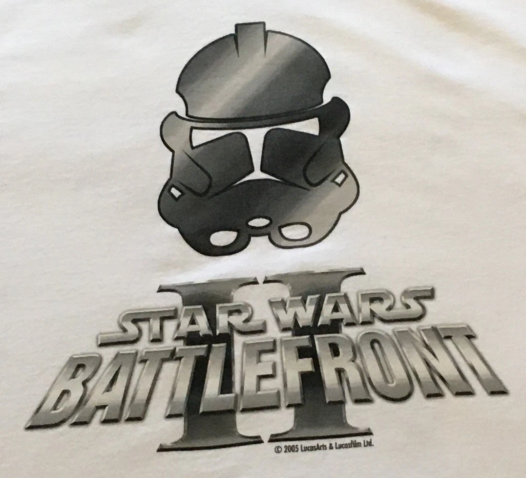 Vtg Rare 2005 Star Wars Battlefront 2 Lucas Arts X Box Promotional T-Shirt XL
Opens in a new window