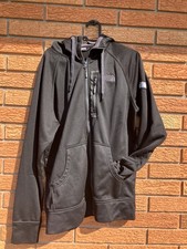 North Face Men's Full Zip Hoodie Size Medium Black READ