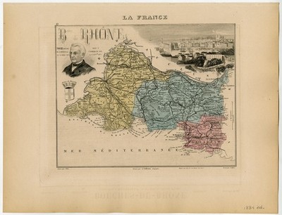 Antique Print-BOUCHES DU RHONE-MARSEILLE-THIERS-PL.12-Migeon-Vuillemin-1884