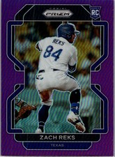 2022 Panini Prizm Zach Reks Purple Prizm Texas Rangers #116