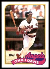 Chili Davis 1989 Topps #525 Angels MLB READ FREE SHIPPING AutographDen