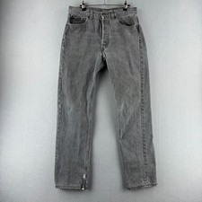 Vintage Levis Jeans Mens 32x32 Fits 31x31 Gray 501 90s Made in USA