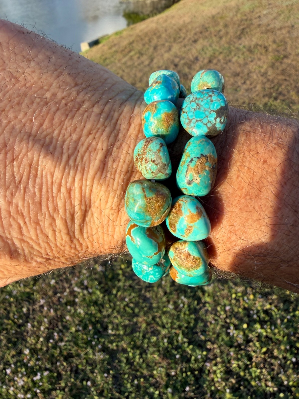 Number Eight Mine (Nevada) Turquoise Bracelet