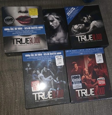 TRUE BLOOD Blu-Ray Season 1 (NEW) Season 2 (Used) Season 3 (NEW) Season 4 (NEW) 