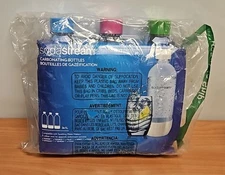 Soda Stream 3 Pack Sodastream Reusable Sparkling Water Carbonating Bottles 1 L