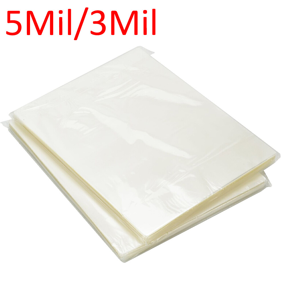 5Mil 3Mil Clear Thermal Laminating Pouches Letter 9