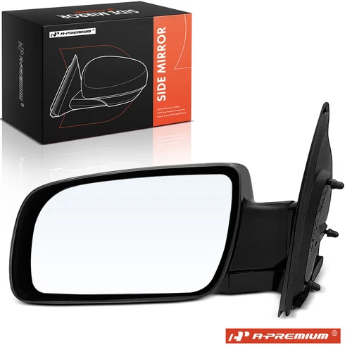 A-Premium Black Manual Mirror Left for Chevy Astro GMC Safari 1988-2005 Pontiac