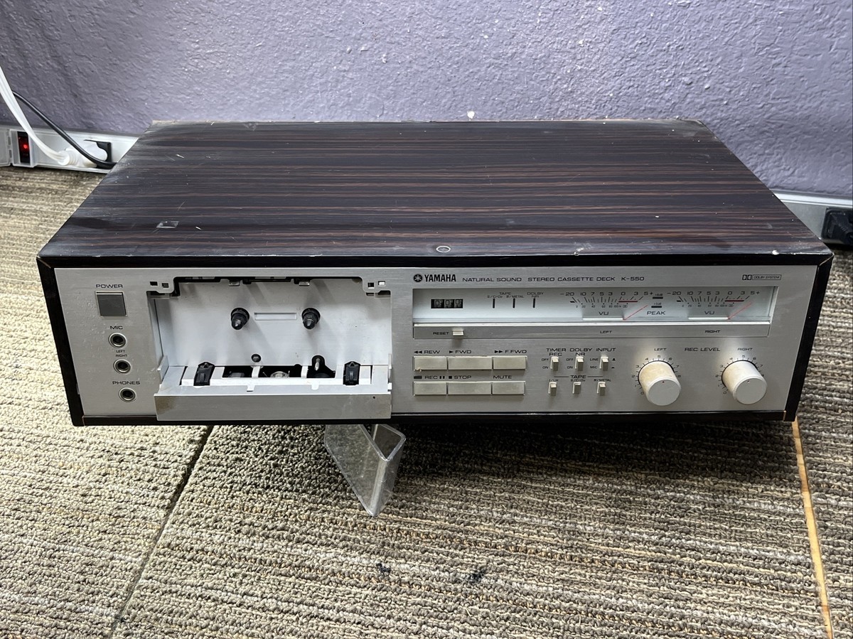 Yamaha K-550 Stereo Cassette Tape Deck Pure Sendust Head For
