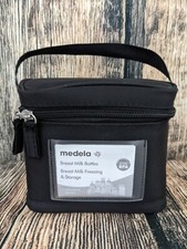 Medela Breast Milk Cooler Transport Set, 4 Bottles with Lids Insulated Bag