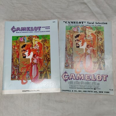 Camelot  - Vocal Selections - Souvenir Folio - Songbook Frederick Loewe 1960 Vtg