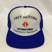 International Navistar Dealer Hat Mesh Snapback Trucker Vintage Made in USA NOS