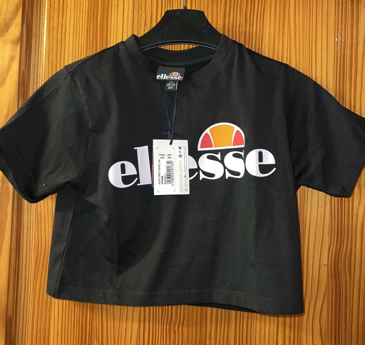 ELLESSE CROP TOP T SHIRT SHORT SLEEVED NEW TAGS AGE 8-9 YEARS