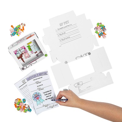 Color Your Own Home Desk Pet Habitat Kit Assortment May Vary