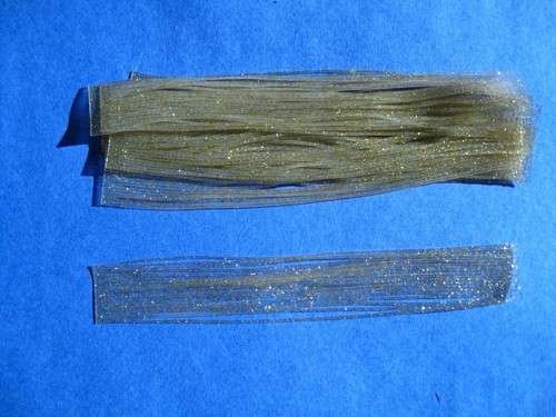 Linguette Esca Pesce 6 Pollici 10 Linguette Gonna In Silicone Argento Glitter T52 Per Esche Da Pesca - Spinnerbait Buzz Bait Stink Blasters - Foto 2