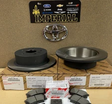 2012-2017 TOYOTA CAMRY REAR BRAKE KIT OEM ROTORS TCMC PADS GENUINE