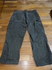 Carhartt Carpenter Pants Olive Green 36W-25L