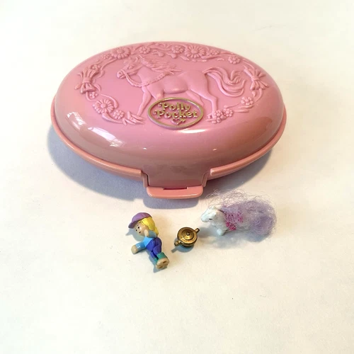 Polly Pocket Vintage 1995 Shetland Pony Stable Pony Parade Bluebird Toys
