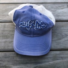 Salt Life Hat Cap Snap Back Youth Boy Blue Mesh Fishing Outdoor Adjustable