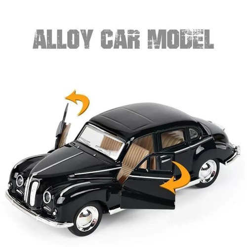 1:32 Aleación Diecast Cabriolet Modelo de Coche Vintage Clásico Pull Back Coche Decoración Juguete - Imagen 4 de 30