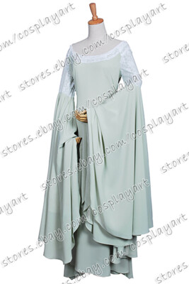 arwen green dress costume The Lord of the Rings Arwen Light Green Gown Dress Costume – Cosplaysky.ca
