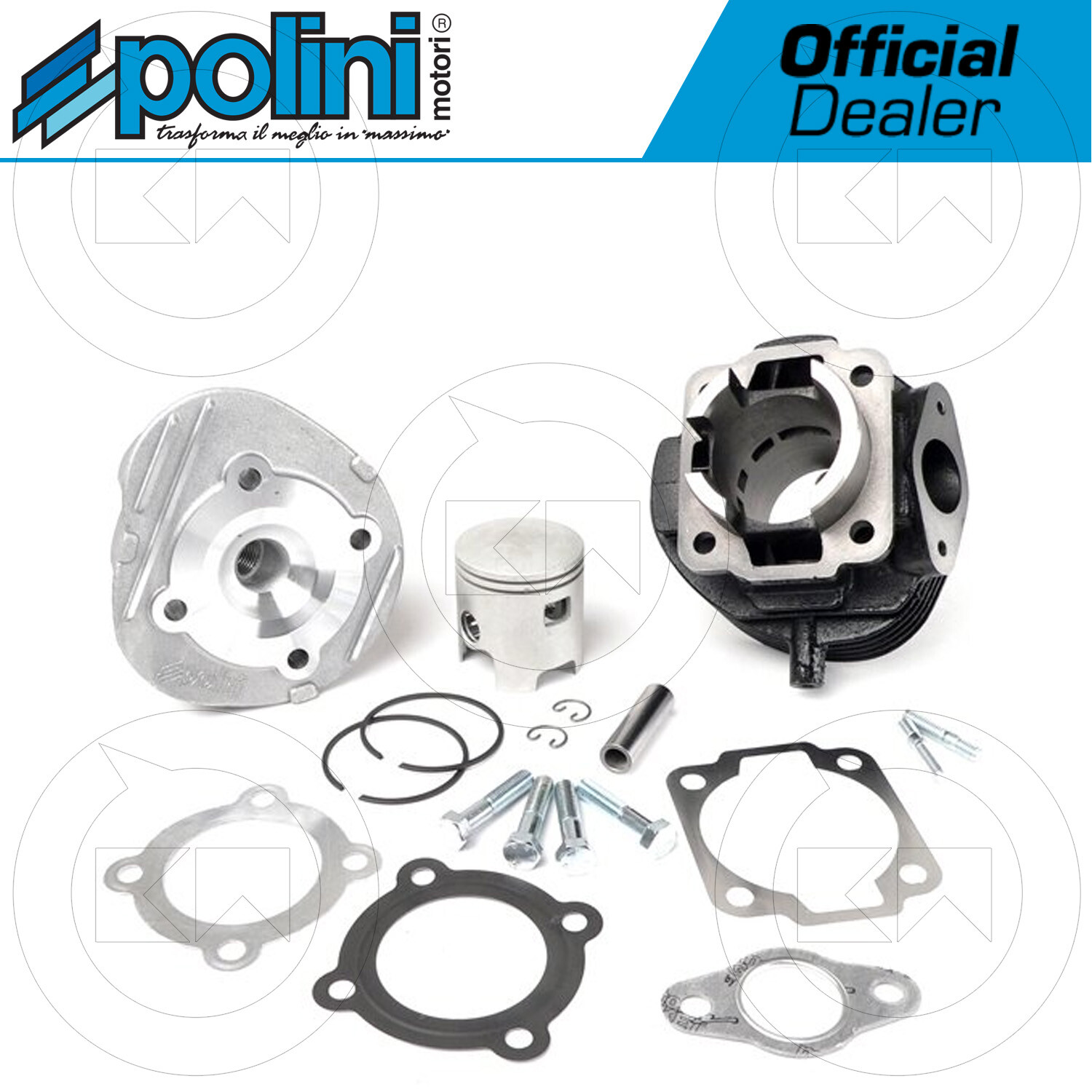 POLINI 140.0053/R KIT GRUPPO TERMICO RACING Ø47 VESPA 50 SPECIAL MODIFICA 75cc