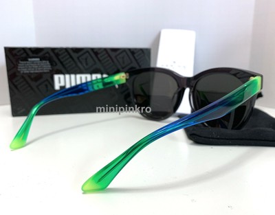 PUMA 56mm Round Cat Eye Gray/Smoke Sunglasses Multi-Color 