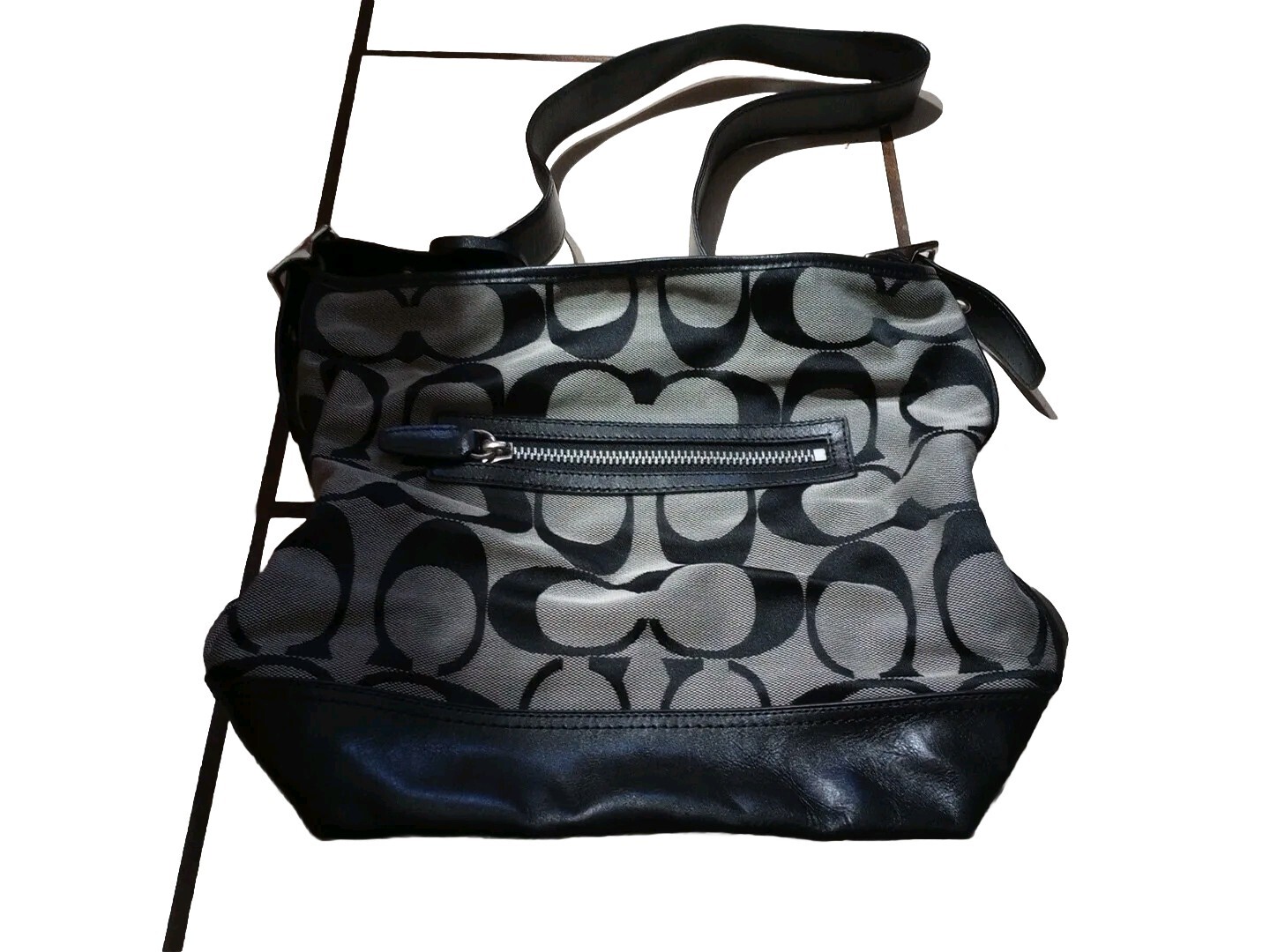 Black Coach Crossbody Bag – Stylish & Compact  -image