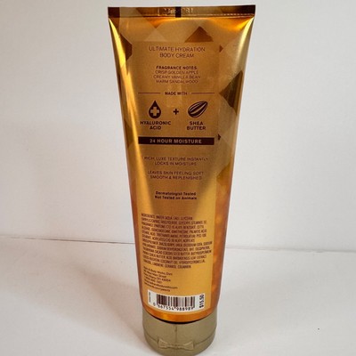 Bath & Body Works Gingham Heart Of Gold Ultimate Hydration Body Cream  8 oz 
