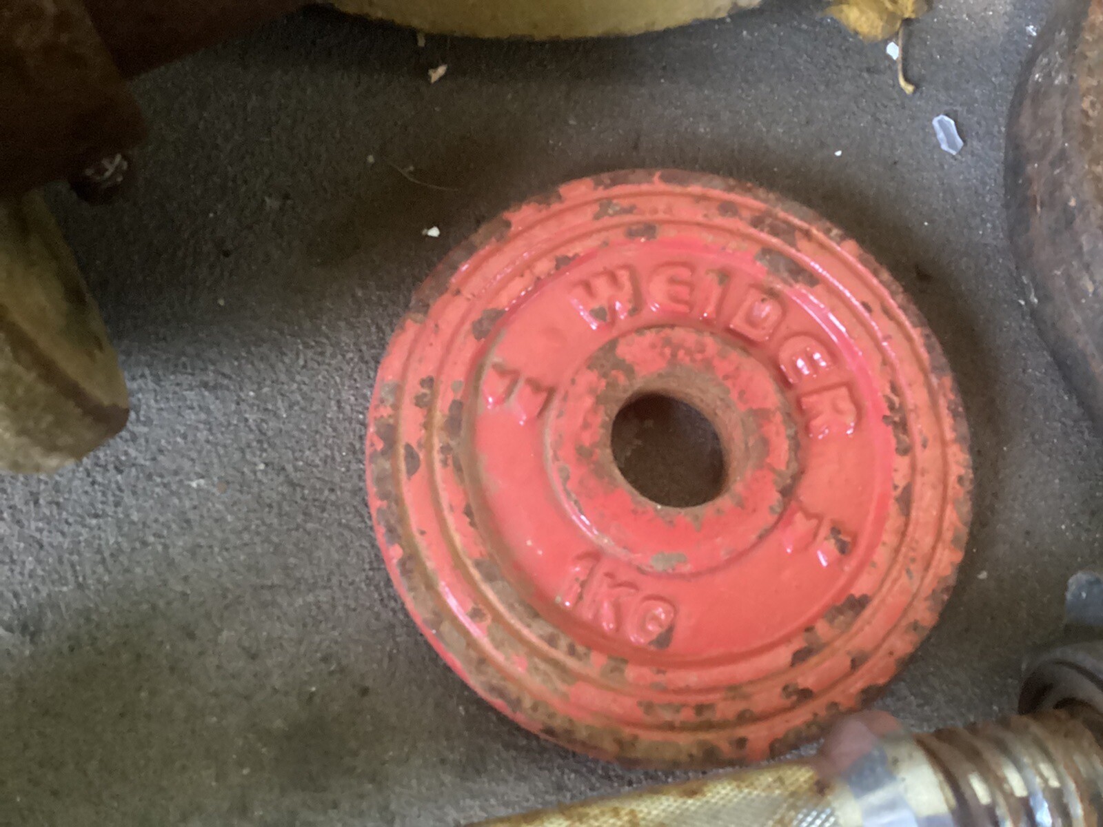 cast iron weights set used eBay