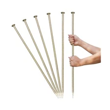 30 Inch Long Rebar Stakes - 9/16 Inch Diameter Heavy Duty Asphalt Anchors, Ga...