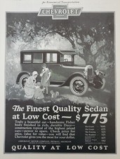 Vintage 1925 Magazine Print Ad - 1925 Chevrolet Full Page Ad