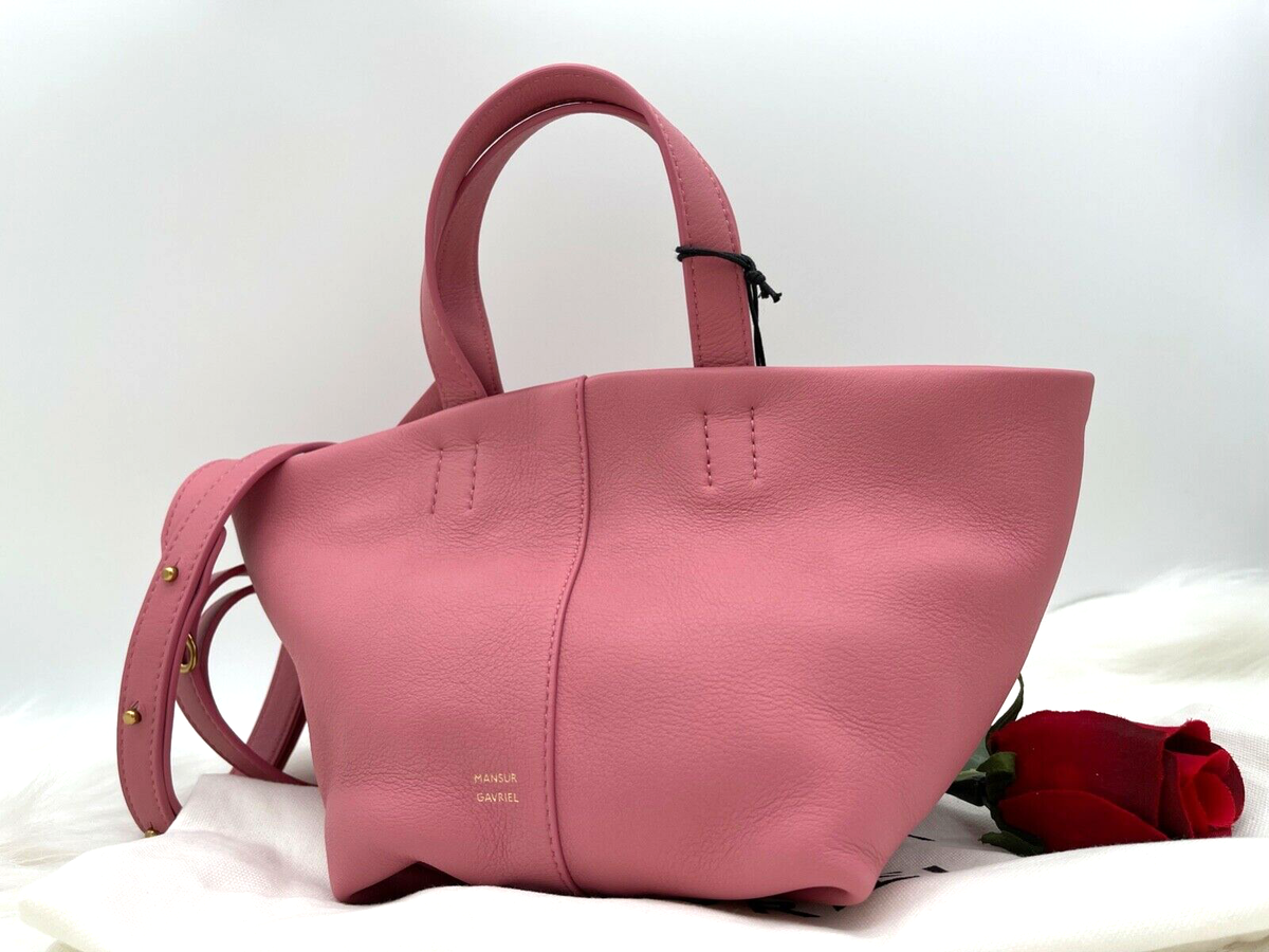 AUTH NWT $495 Mansur Gavriel Women's Tulipano MINI Pebbled AUTH NWT $495 Mansur Gavriel Women's Tulipano MINI Pebbled