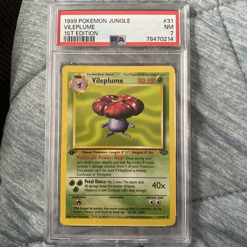 Vileplume (1st Edition) graded PSA 7 for sale on eBay