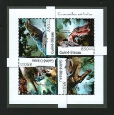 Guinea-Bissau 2012 Stamps Sheet extinct crocodiles MNH #16222