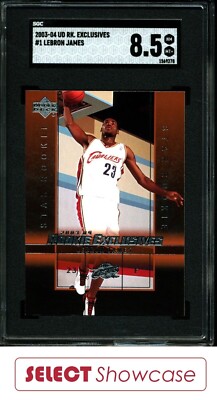 2003-04 Upper Deck Rookie Exclusives LeBron James #1 SGC 8.5