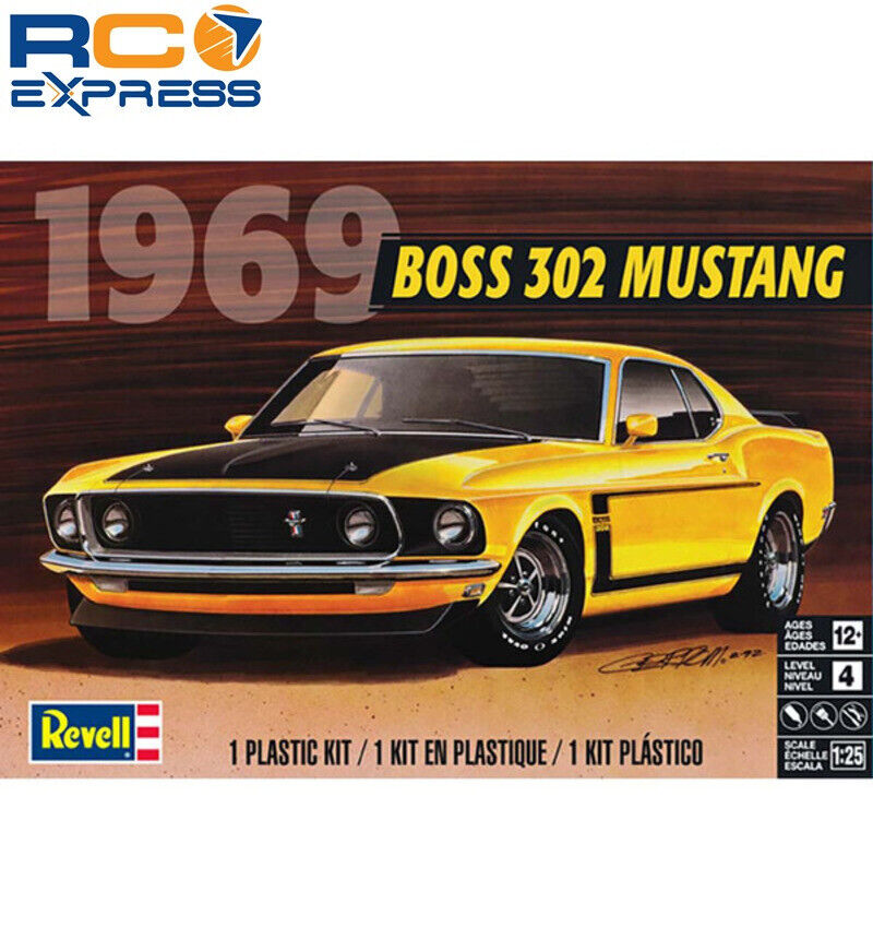 Revell 1/25 &apos;69 Boss 302 Mustang RMX854313