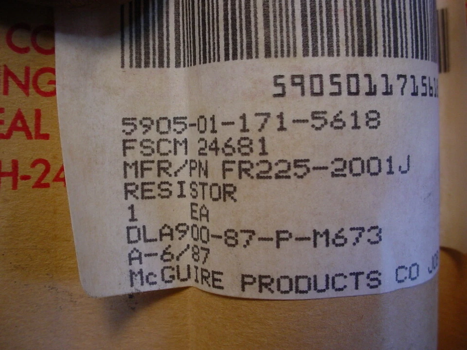 Memcor resistor 2000 ohm 225 watts - Image 4 of 4