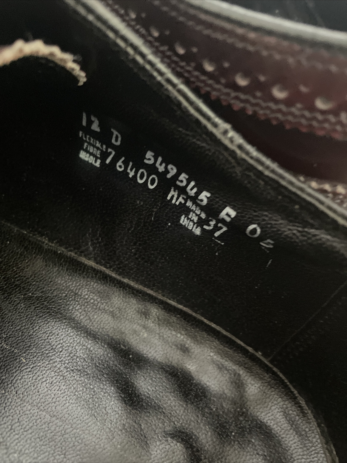 Vtg Florshiem Mens Burgundy Wine Oxfords Leather Lace Up Dress Shoes