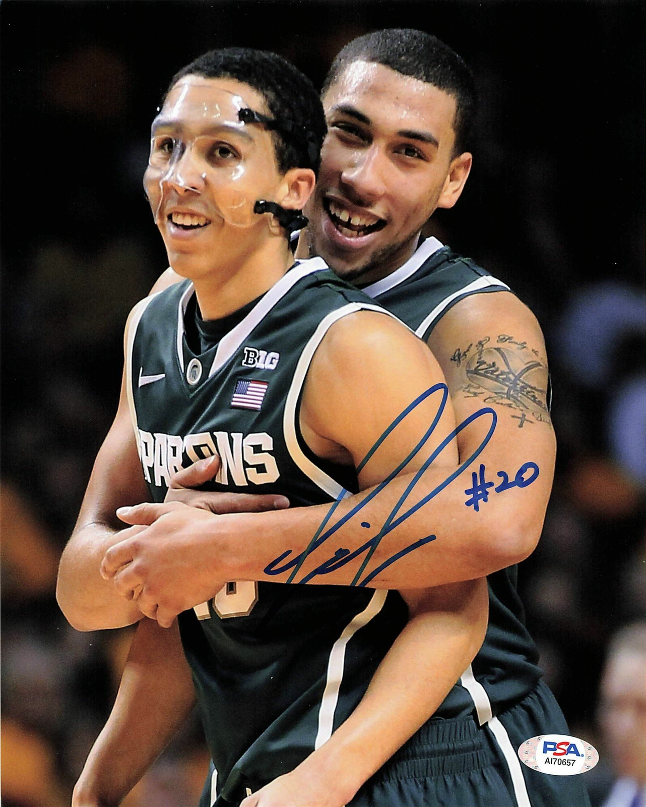 Travis Trice signed 8x10 photo PSA/DNA Michigan State Spartans Autographed 