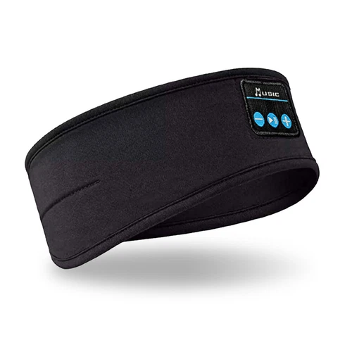 Drahtlose Musik Bluetooth Kopfbügel Sport Kopfhörer Augenmaske für Schlaf Arbeit - Bild 14 von 17