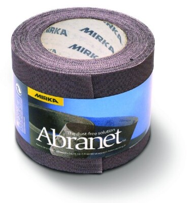 MIRKA Rollen Abranet 75 mm x 10 m  Klett P120 Gitternetz (1 St)  